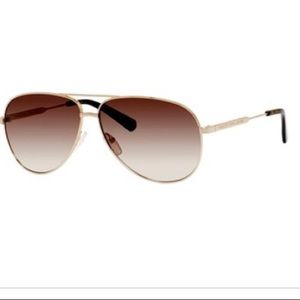 MARC JACOBS ROSE GOLD AVIATOR SUNGLASSES
